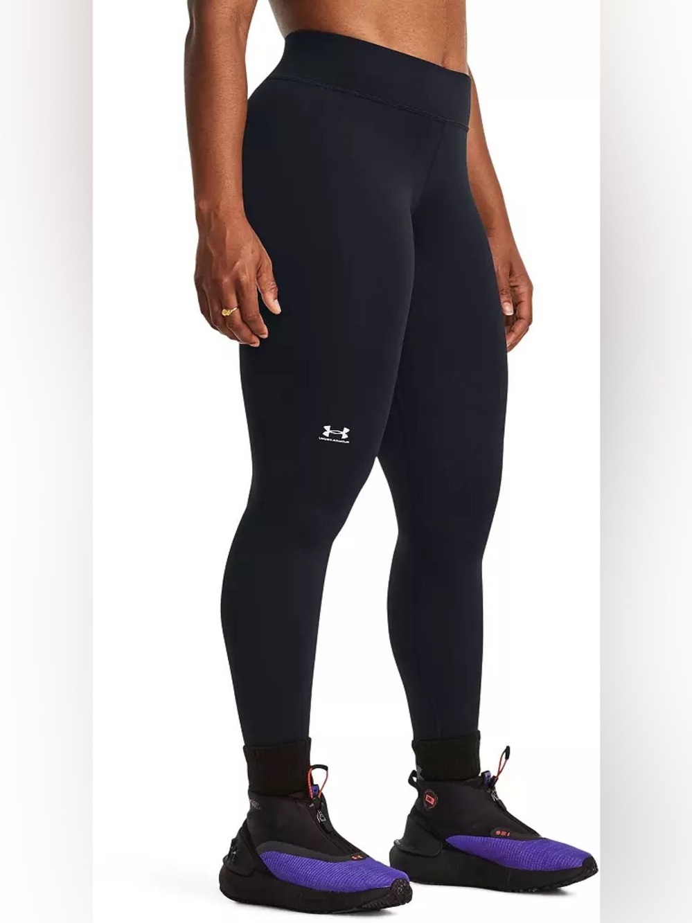 Under Armour Women's ColdGear Authentics Leggings in Black NWT